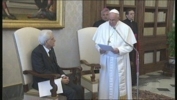 Intervento di Papa Francesco in occasione della Visita di Stato in Vaticano del Presidente Mattarella