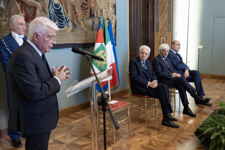 Il Presidente della Repubblica Sergio Mattarella incontra una delegazione dell’AGIS - Associazione Generale Italiana dello Spettacolo, in occasione dell’80° anniversario della fondazione
