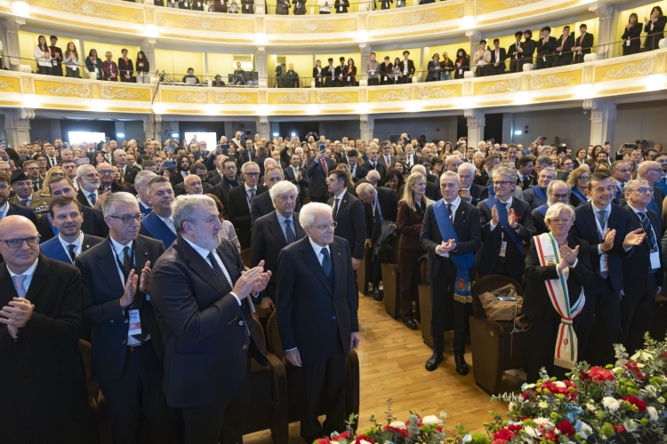 Il Presidente Mattarella interviene alla cerimonia in occasione della 38^ Assemblea Nazionale delle Province d'Italia - UPI
