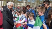 Arrivo del Presidente Mattarella e onori militari in occasione della Visita ufficiale nella Repubblica di Slovenia
