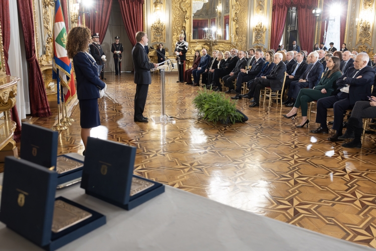 Il Presidente della Repubblica Sergio Mattarella in occasione della cerimonia, in forma ufficiale, di consegna dei Premi “Presidente della Repubblica” per l’anno 2024 dell’Accademia Nazionale dei Lincei, dell’Accademia Nazionale di San Luca e dell’Accademia Nazionale di Santa Cecilia 
