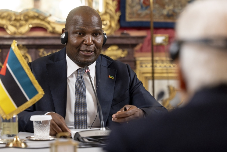 Il Presidente Sergio Mattarella con Daniel Francisco Chapo, Presidente della Repubblica di Mozambico