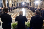 Il Presidente Mattarella alla cerimonia per lo scambio degli auguri di fine anno con il Corpo Diplomatico