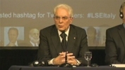 Il Presidente Mattarella risponde alle domande dei partecipanti all'incontro alla London School of Economics