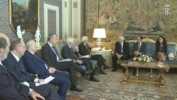 Incontro del Presidente Mattarella con il Presidente  e una delegazione dell'Autorità per le Garanzie nelle Comunicazione