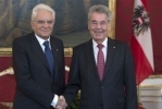 Incontro del Presidente Mattarella con il Presidente Federale della Repubblica d'Austria, Heinz Fischer