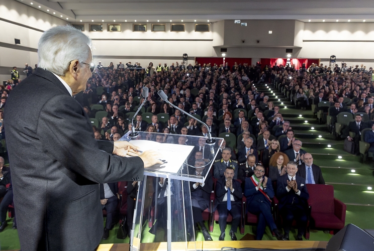 Il Presidente della Repubblica Sergio Mattarella alla cerimonia d’inaugurazione di L’Aquila capitale italiana della cultura 2026