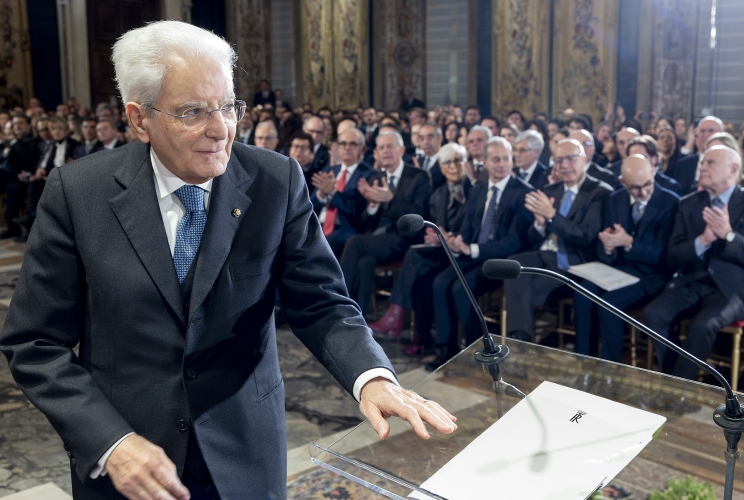 Il Presidente Sergio Mattarella rivolge il suo indirizzo di saluto in occasione dell'incontro con i Magistrati ordinari in tirocinio nominati con D.M. 4 aprile 2025