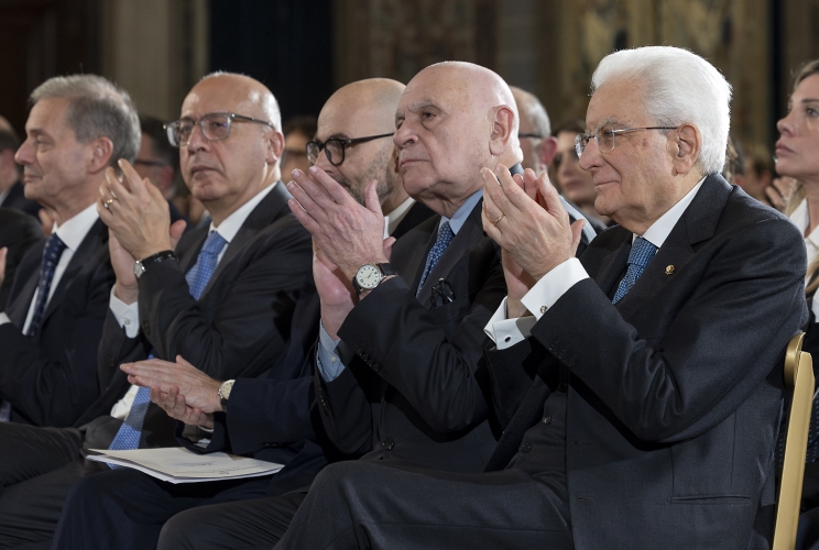 Il Presidente Sergio Mattarella in occasione dell'incontro con i Magistrati ordinari in tirocinio nominati con D.M. 4 aprile 2025