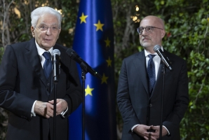Abu Dhabi - Il Presidente della Repubblica Sergio Mattarella in occasione dell'incontro con rappresentanti italiani del mondo accademico e scientifico