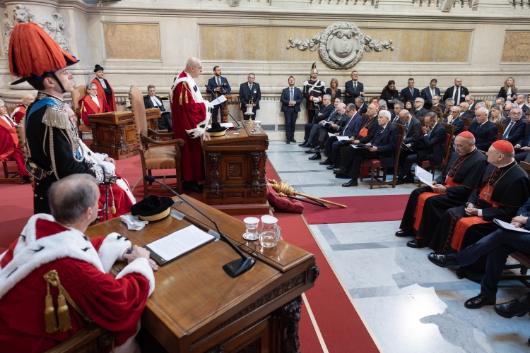 Il Presidente della Repubblica Sergio Mattarella in occasione dell’Assemblea generale della Corte Suprema di Cassazione per l’inaugurazione dell’anno giudiziario 2026 e per la relazione sull’amministrazione della giustizia nell’anno 2025 
