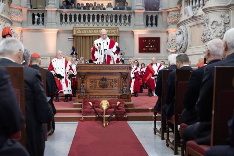 Il Presidente della Repubblica Sergio Mattarella in occasione dell’Assemblea generale della Corte Suprema di Cassazione per l’inaugurazione dell’anno giudiziario 2026 e per la relazione sull’amministrazione della giustizia nell’anno 2025 
