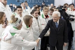 Il Presidente Mattarella incontra gli atleti italiani al Villaggio Olimpico in occasione dei Giochi Olimpici di Milano-Cortina