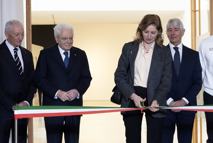 La Sig.ra Laura Mattarella inaugura Casa Italia