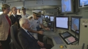 Visita del Presidente Mattarella alla Fregata "Carabiniere" e saluto all'equipaggio della nave