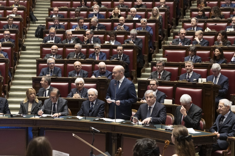 Il Presidente della Repubblica Sergio Mattarella a Palazzo Montecitorio in occasione della Celebrazione del Giorno del Ricordo 