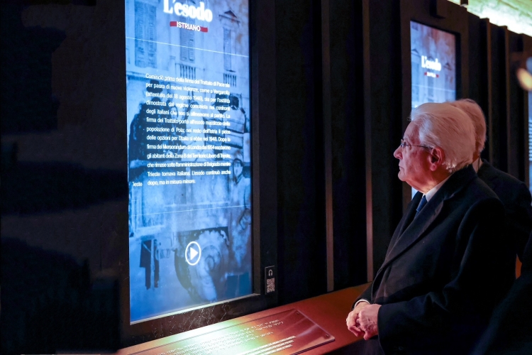 Visita del presidente Mattarella alla mostra "MEDIF - Mostra degli Esuli Fiumani, Dalmati e Istriani"