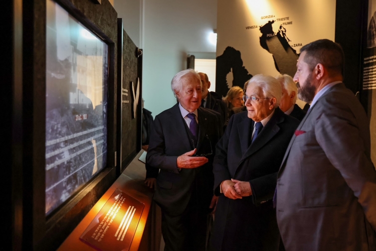 Il Presidente Mattarella visita la mostra "MEDIF - Mostra degli Esuli Fiumani, Dalmati e Istriani”