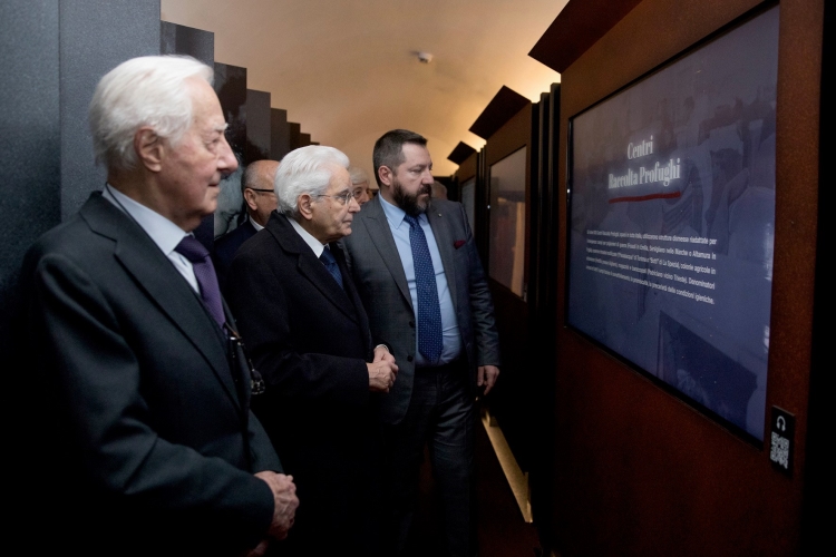 Il Presidente Mattarella visita la mostra "MEDIF - Mostra degli Esuli Fiumani, Dalmati e Istriani”