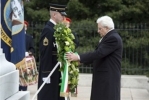 Il Presidente Mattarella al cimitero nazionale di Arlington