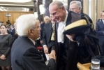 Il Presidente Sergio Mattarella alla cerimonia di inaugurazione dell’anno giudiziario della Corte dei Conti