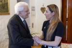 Il Presidente Mattarella saluta Sofia Goggia