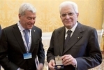 Il Presidente Mattarella alla cerimonia di chiusura del 70° anniversario di Confcommercio
