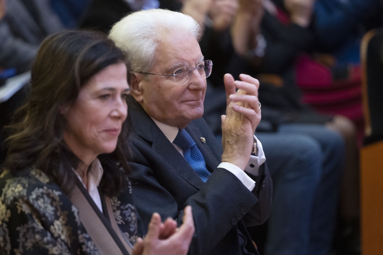 Il Presidente Sergio Mattarella in occasione delle celebrazioni per il centenario del conferimento del Premio Nobel a Grazia Deledda  
