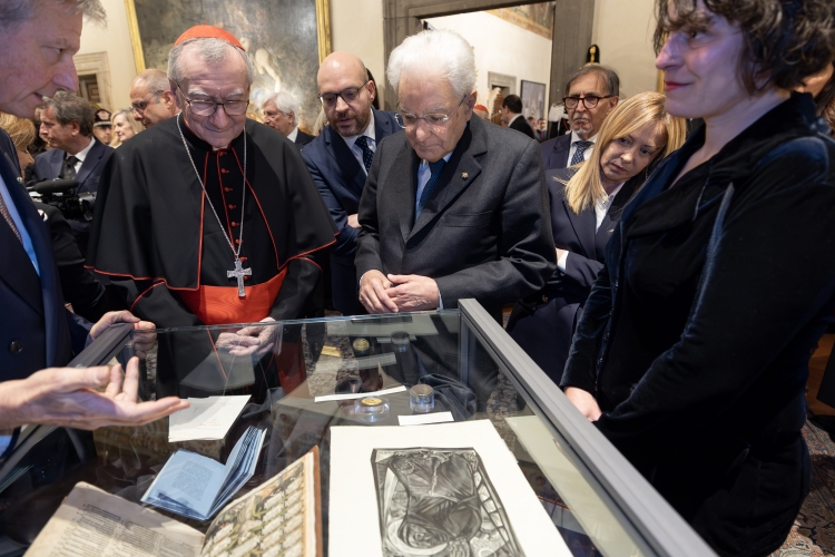 Il Presidente Sergio Mattarella con S.Em. Rev.ma Card. Pietro Parolin, Segretario di Stato, in occasione della ricorrenza della firma dei Patti Lateranensi e dell’Accordo di Revisione del Concordato
