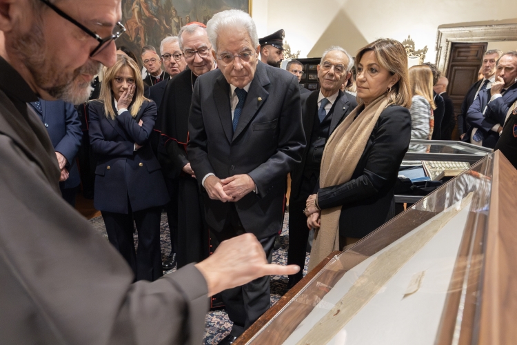 Il Presidente Sergio Mattarella con S.Em. Rev.ma Card. Pietro Parolin, Segretario di Stato, in occasione della ricorrenza della firma dei Patti Lateranensi e dell’Accordo di Revisione del Concordato
