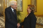 Mattarella riceve l'On. Prof.ssa Alberta De Simone unitamente ad una delegazione in occasione dell'anniversario dell'approvazione della legge n. 66 del 1996 contro la violenza sessuale