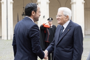 Il Presidente Mattarella incontra il Presidente della Repubblica di Cipro