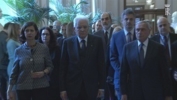 Il Presidente Mattarella alla camera ardente dell'On. Marco Pannella