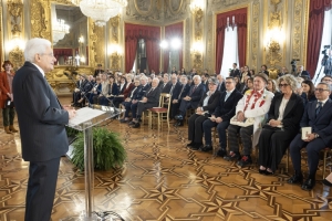 Il Presidente Mattarella consegna le onorificenze dell’Ordine al Merito della Repubblica Italiana 