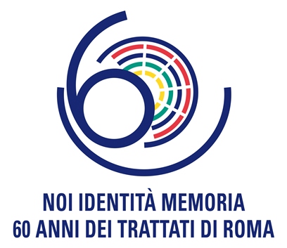 Il logo dedicato ai 60 anni dei Trattati di Roma
